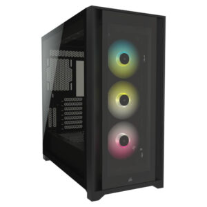 Corsair Icue 4000x Rgb 750w 80 Bronze Tempered Glass Siyah Mid Tower Kasa